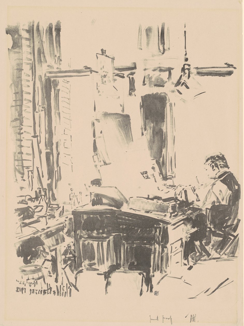 A Litográfus alkotó: Childe Hassam