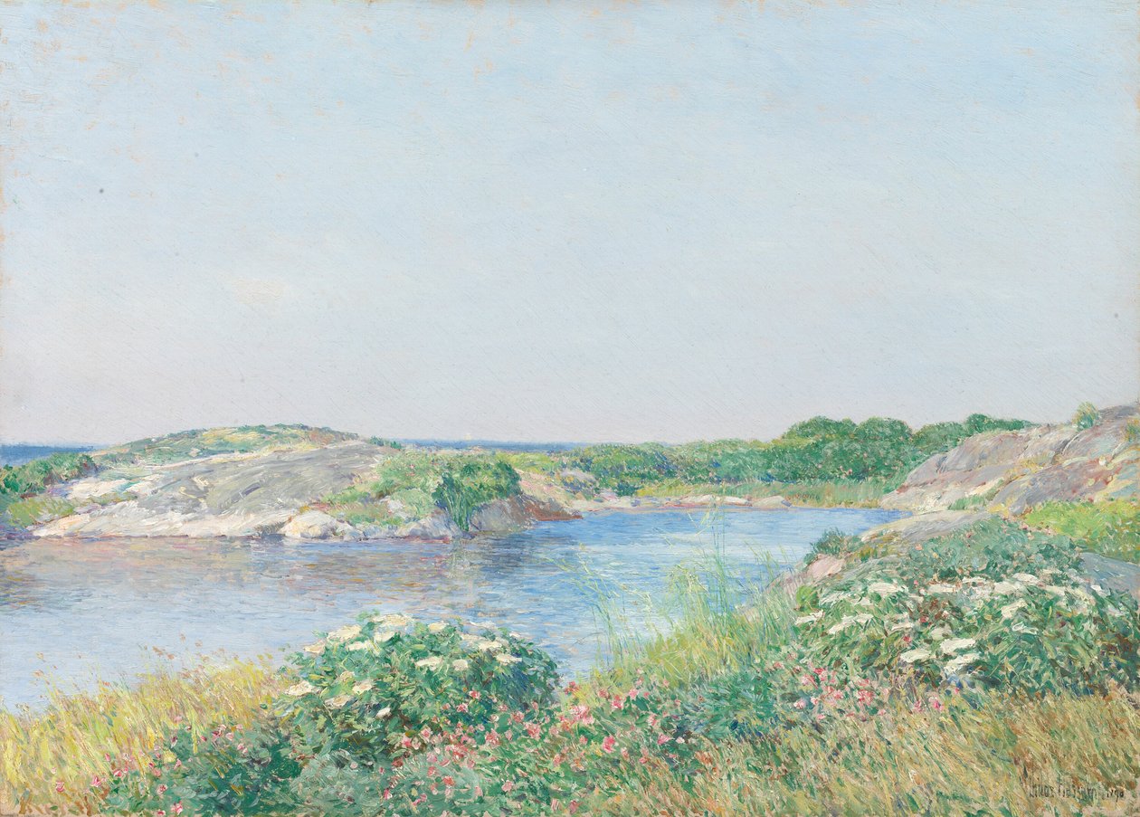 The Little Pond, Appledore alkotó: Childe Hassam