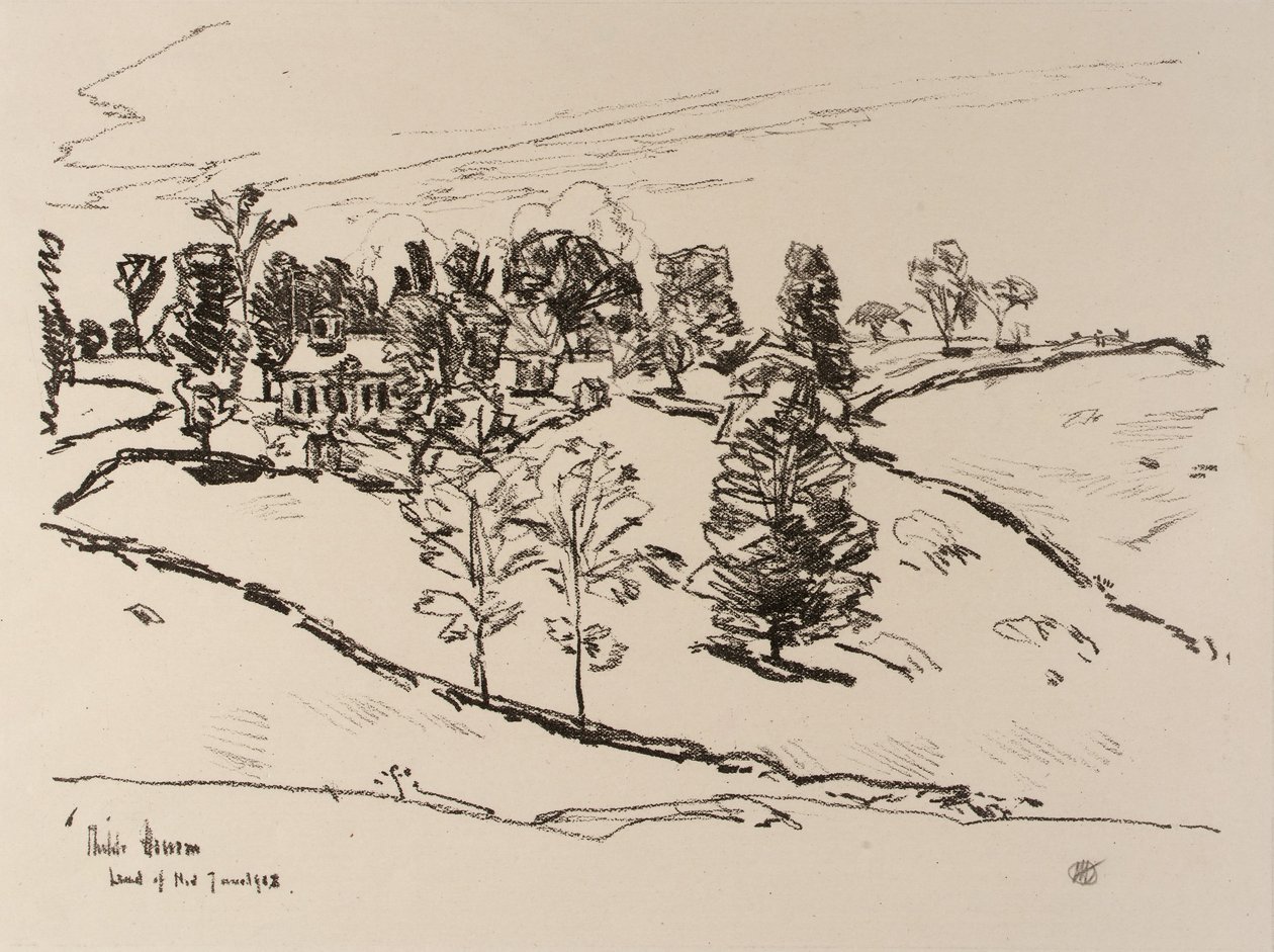 A kis iskolaház, Nod-föld alkotó: Childe Hassam
