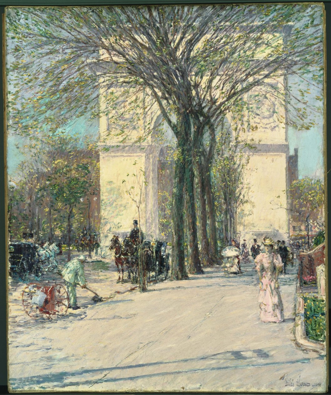 Washington Arch, tavasz alkotó: Childe Hassam