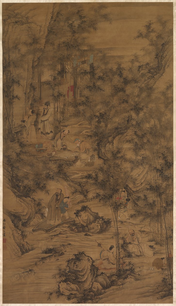 A bambuszliget hét méltósága alkotó: China, Qing dynasty