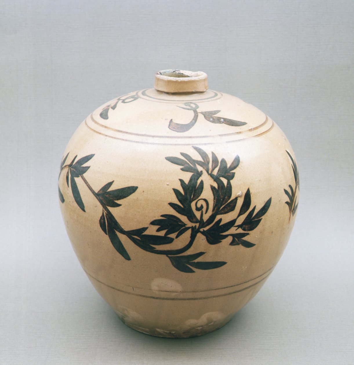 Buff mázas palack, Sung-dinasztia, 960-1279 (kőedény) alkotó: Chinese School