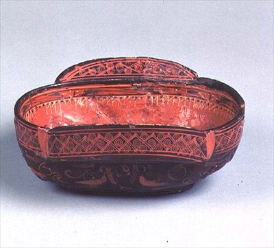 Fülkagyló, Nyugati Han-dinasztia vége, Kr. e. 206-6 Kr. u. (lakk) alkotó: Chinese School