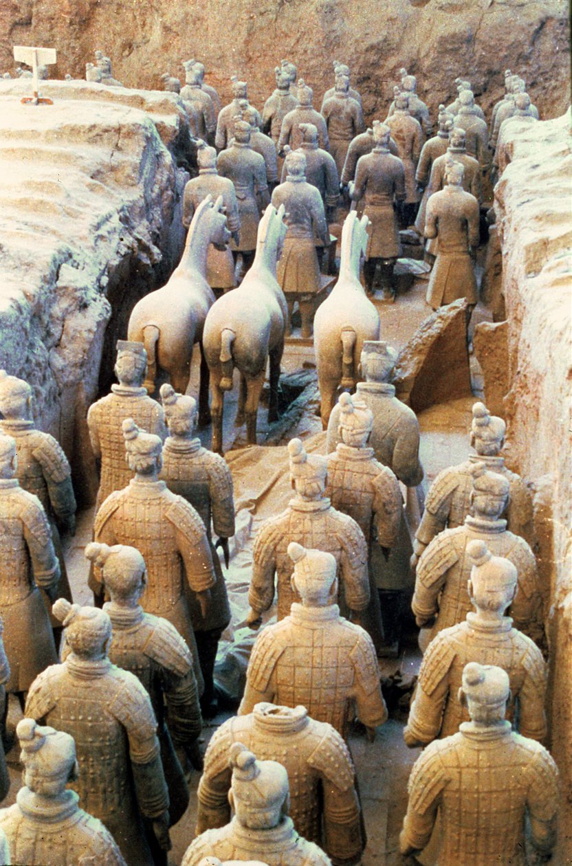 Terrakotta hadsereg, Qin-dinasztia, ie 210 (részlet) alkotó: Chinese School