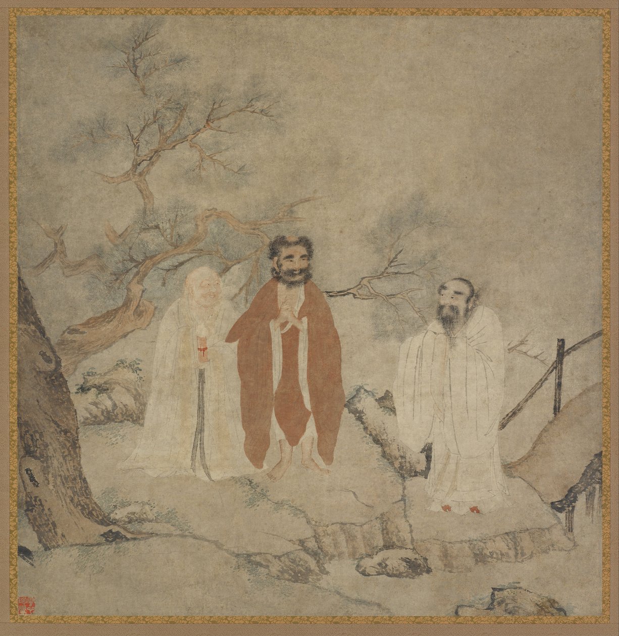 Szakjamuni, Laozi és Konfuciusz, 1368 és 1644 között alkotó: Chinese Master