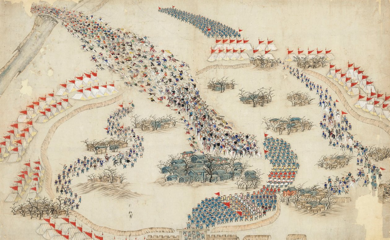 A Taiping-lázadás 1864 után. alkotó: Chinese Master.