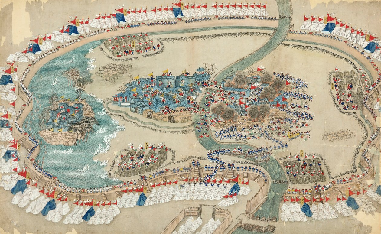 A Taiping-lázadás 1864 után. alkotó: Chinese Master.