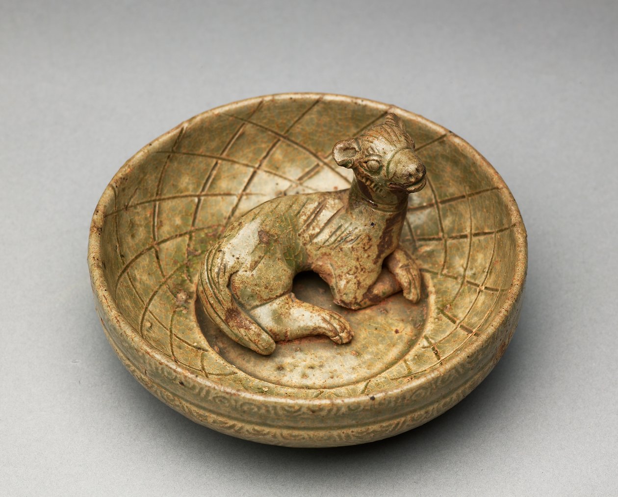 Állat karámban, Western Jin, 265-316 (zöldáru) alkotó: Chinese School