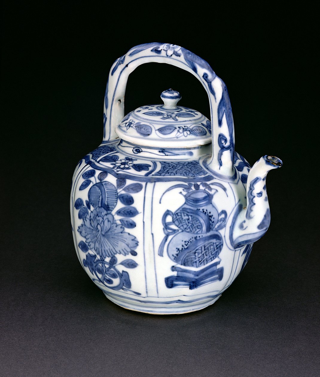 Kék-fehér kraak boros edény, Wanli, 1590-1610 (porcelán) alkotó: Chinese School