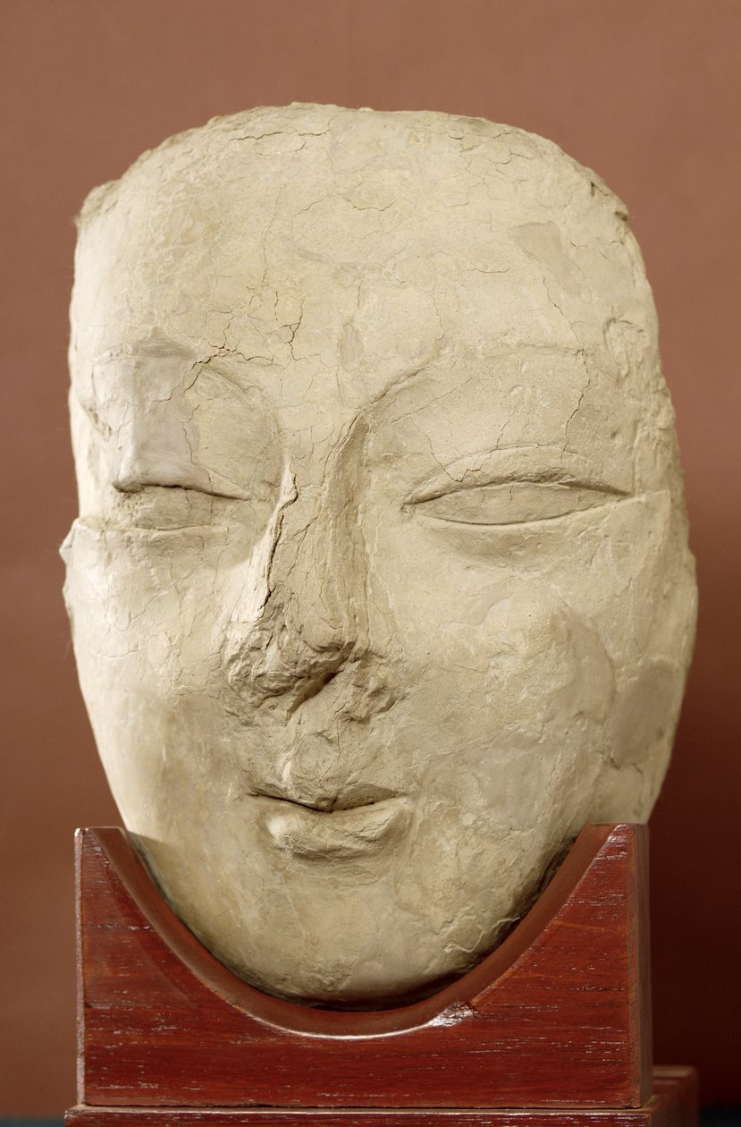 Buddha fej, Khotan, 4-5. század (stukkó) alkotó: Chinese School