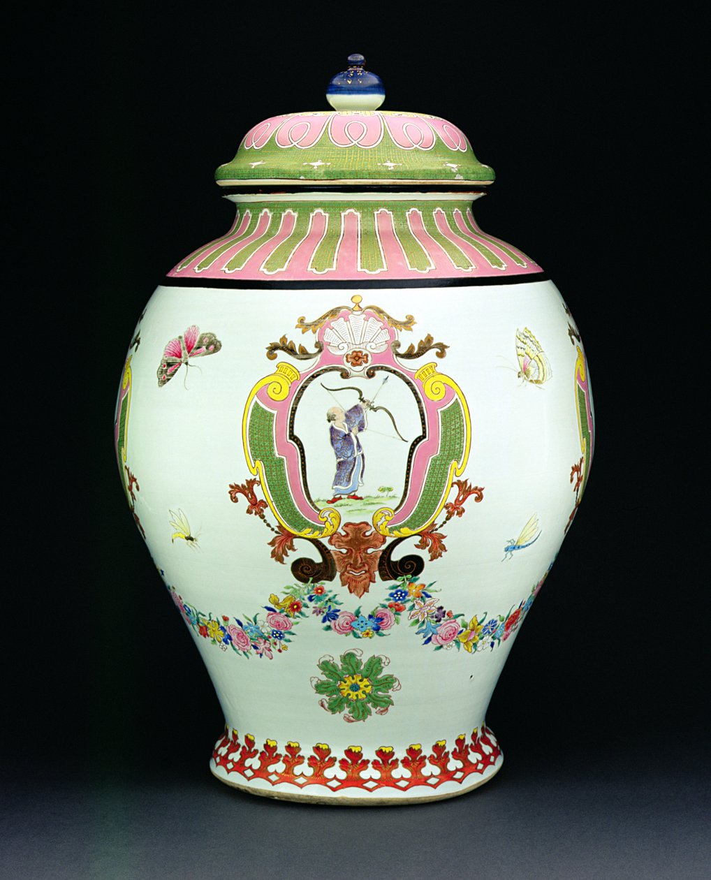 Ciszterna, amelyet Cornelis Pronk (1691-1759) 1730 körül (porcelán) festett (a medencét lásd: 206565) alkotó: Chinese School
