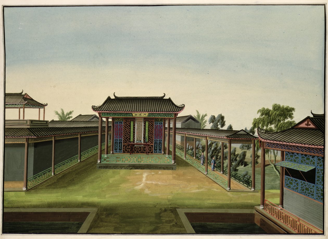 Kerti jelenet, 1820-40 körül (wc papíron) alkotó: Chinese School