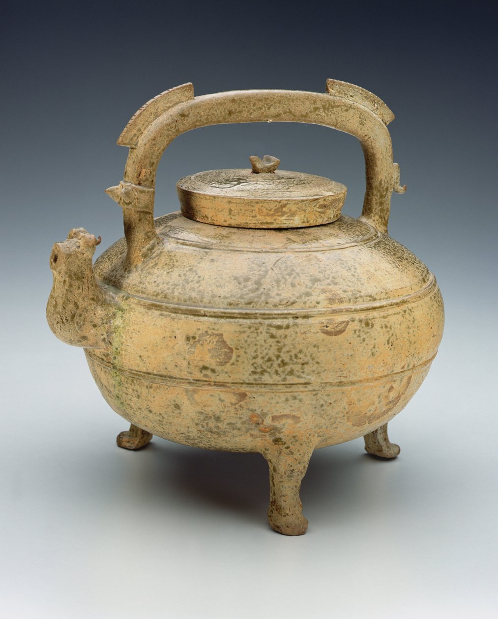 Mázas kerámia vízforraló, Hadakozó Államok időszaka, 1027-220 BC (kerámia) alkotó: Chinese School