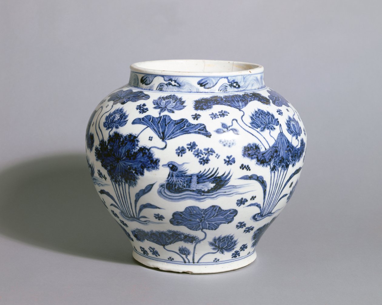 Guan Jar, Yuan-dinasztia, 14. század közepe (porcelán) alkotó: Chinese School