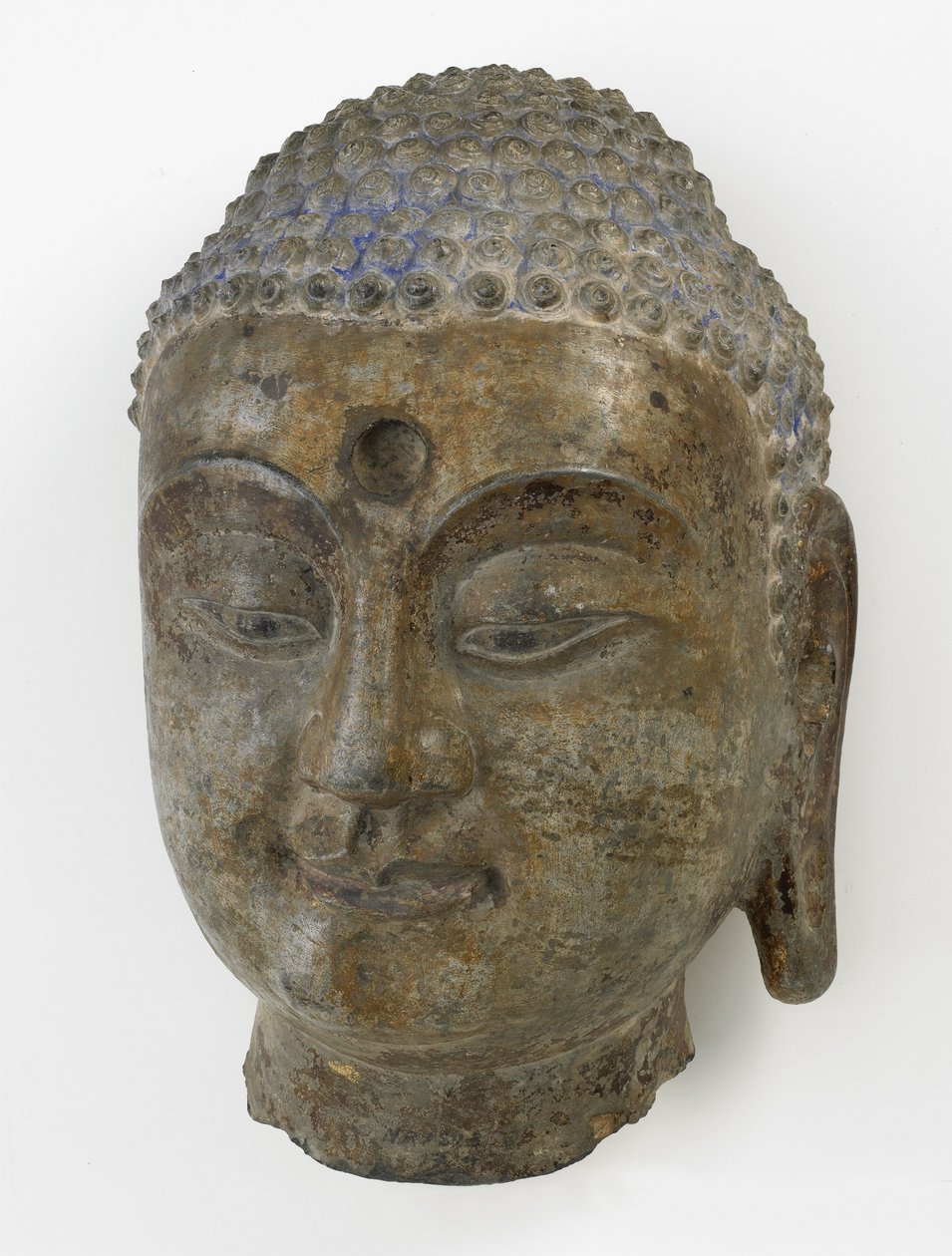 Buddha feje, megosztottság időszaka, 550-577 (mészkő) alkotó: Chinese School