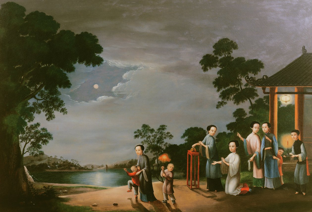 Közép-Őszi Holdfesztivál, 1800 körül alkotó: Chinese School