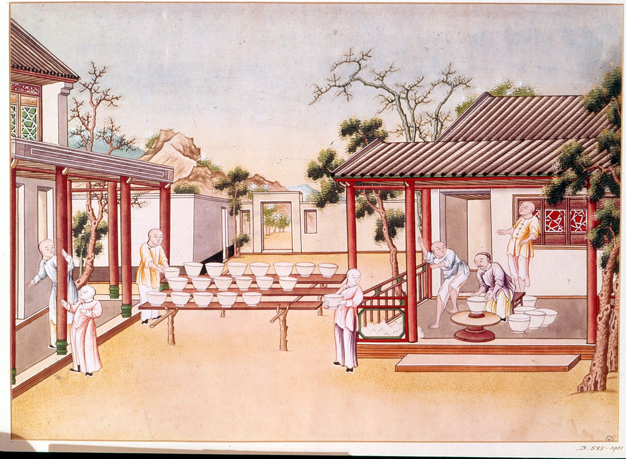 Porcelánkészítés (wc papíron) alkotó: Chinese School