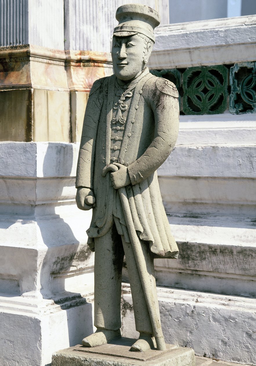 Európai katona szobra alkotó: Chinese School