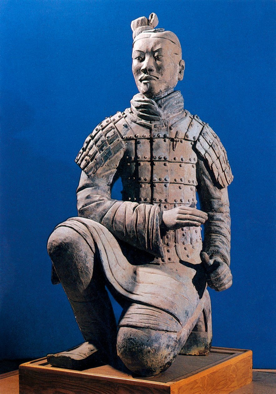 Terrakotta hadsereg harcosa, Qin Shi Huang császár mauzóleuma, Kr. e. 3. század (fotó) alkotó: Chinese School