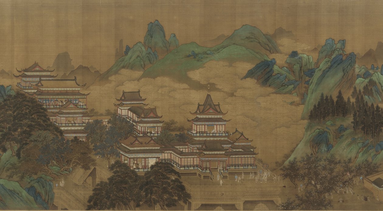 A Nyugati Királynő Anyjának Barackfesztiválja, Ming vagy Qing-dinasztia, XVII-XVIII. alkotó: Chinese School