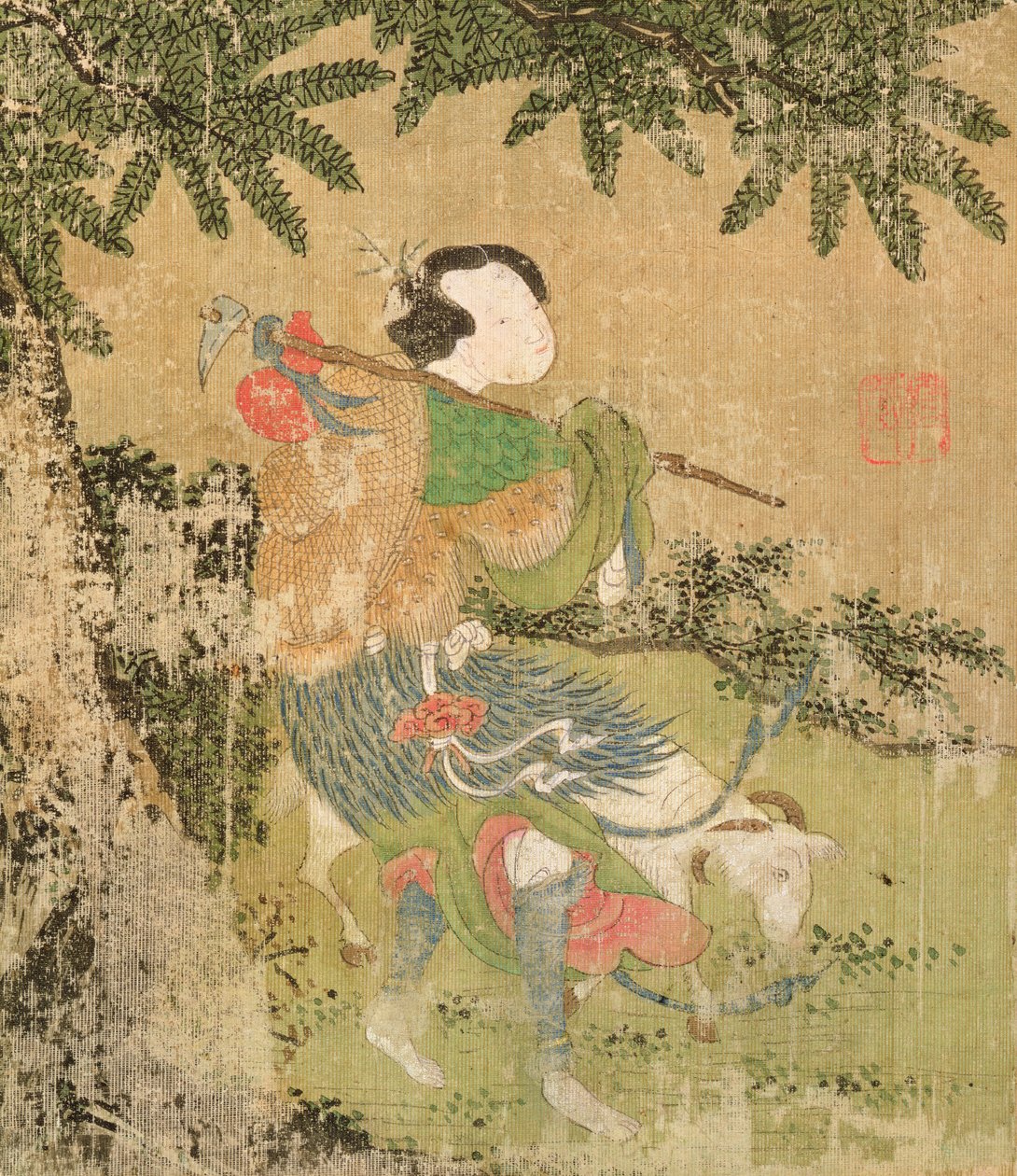 The Traveller, 1700 (wc selyemen) alkotó: Chinese School