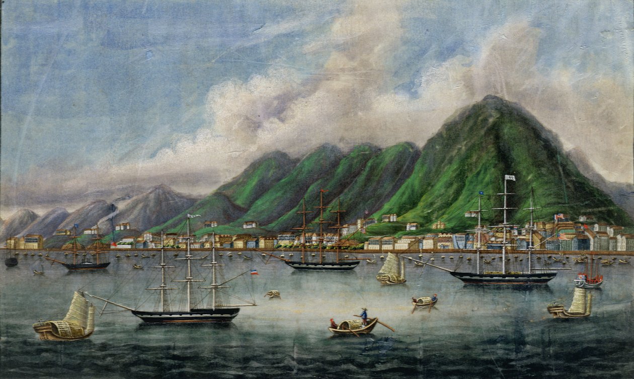 Victoria-sziget, Hong Kong, 1865 körül alkotó: Chinese School