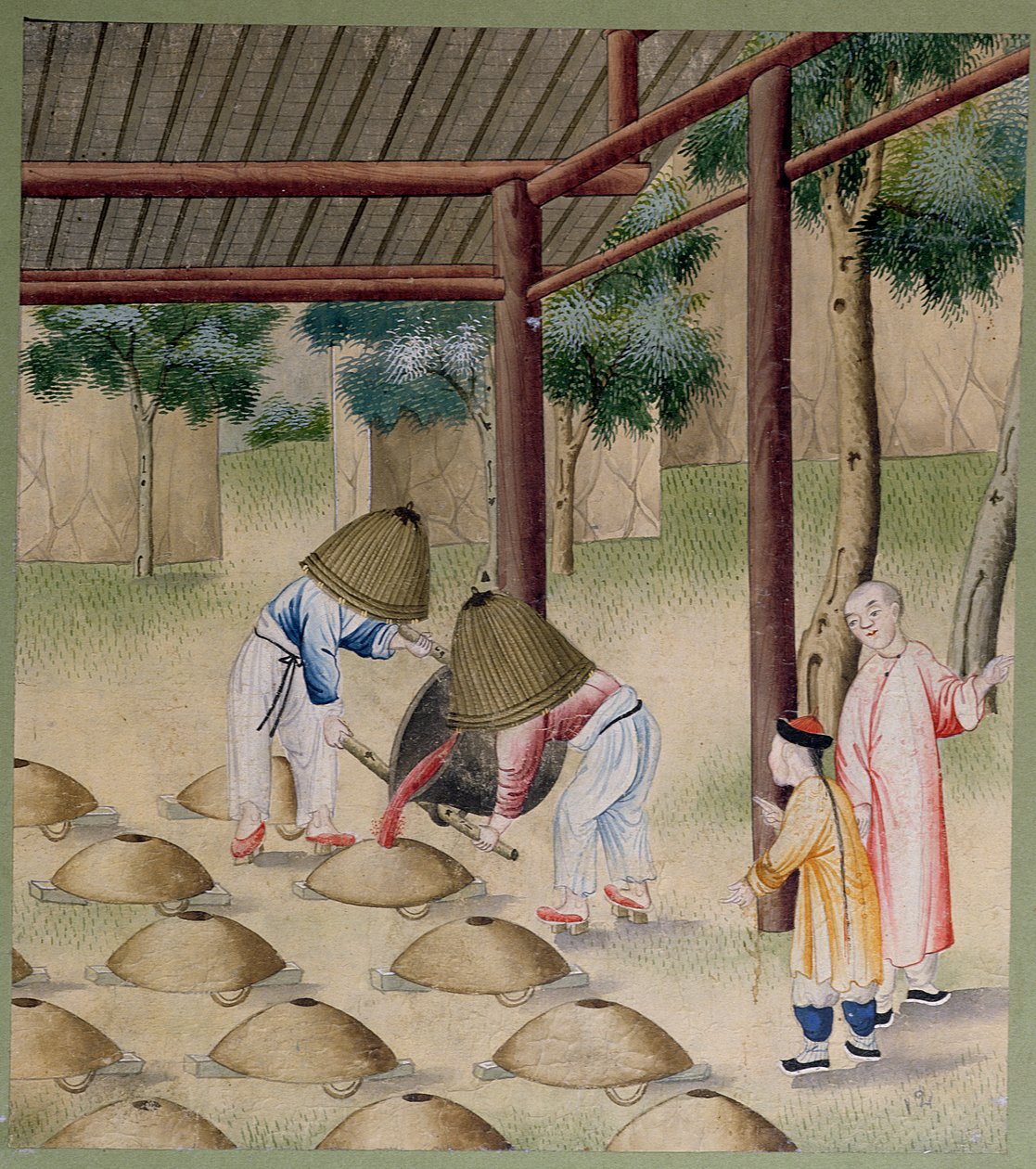 Hagyományos kovácsműhelyben végzett munka (wc papíron) alkotó: Chinese School