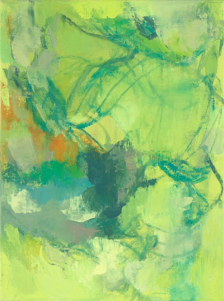 Absztrakt kompozíció, Organic/Garden series II, 2022 (olaj, vászon) alkotó: Ching Fun Tso