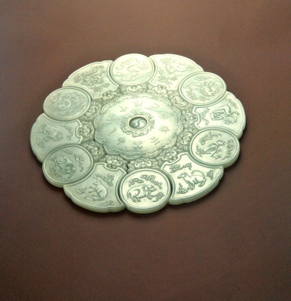 Állatok naptára, 1736-95 (jáde) alkotó: Ching Period Chinese School