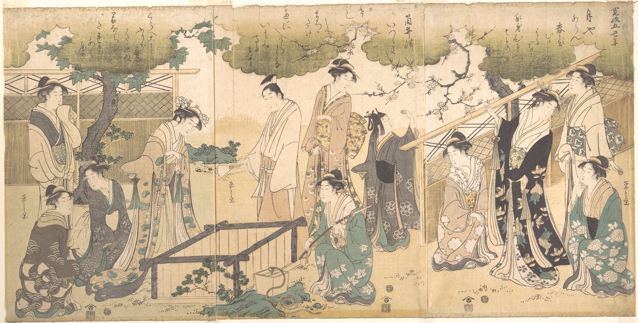 A Tsutsui-kútnál alkotó: Chobunsai Eishi