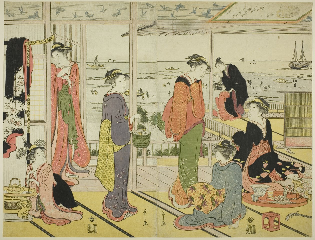 Shinagawa (Shinagawa Norosho) alkotó: Chobunsai Eishi