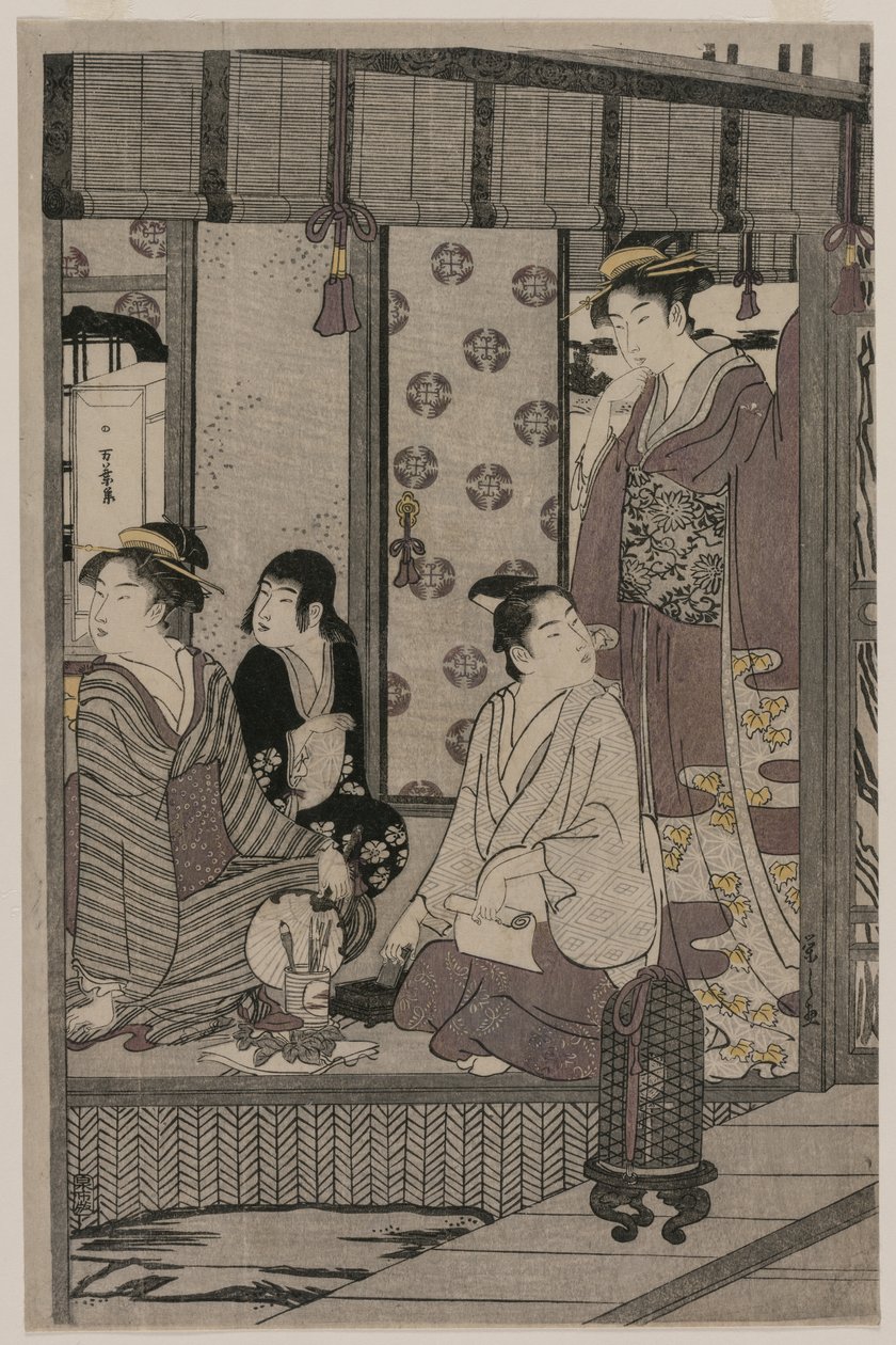 Morning Glory (a The Tale of Genji című sorozatból elegáns, modern ruhában) alkotó: Chobunsai Eishi