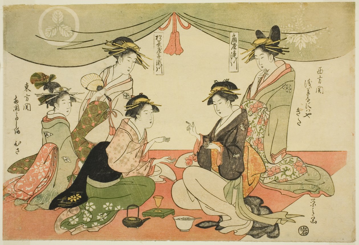 Naniwaya Felébredtem ötlet d Takashima Ohisa alkotó: Chobunsai Eishi
