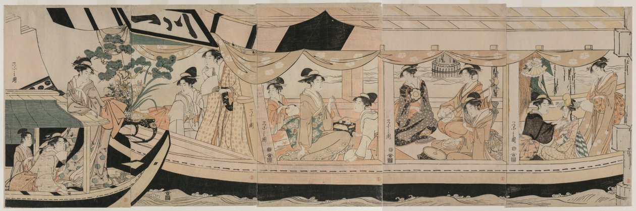 Buli a Kawaichimaru sétahajón alkotó: Chobunsai Eishi