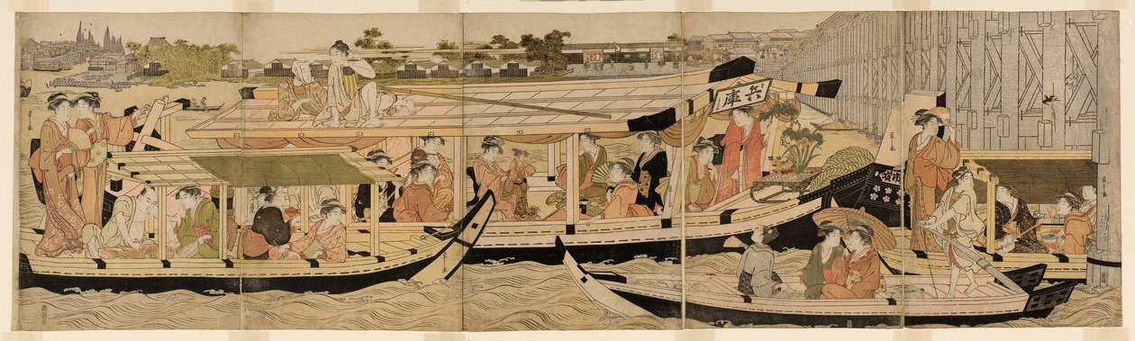 Élményhajók a Sumida folyón alkotó: Chobunsai Eishi