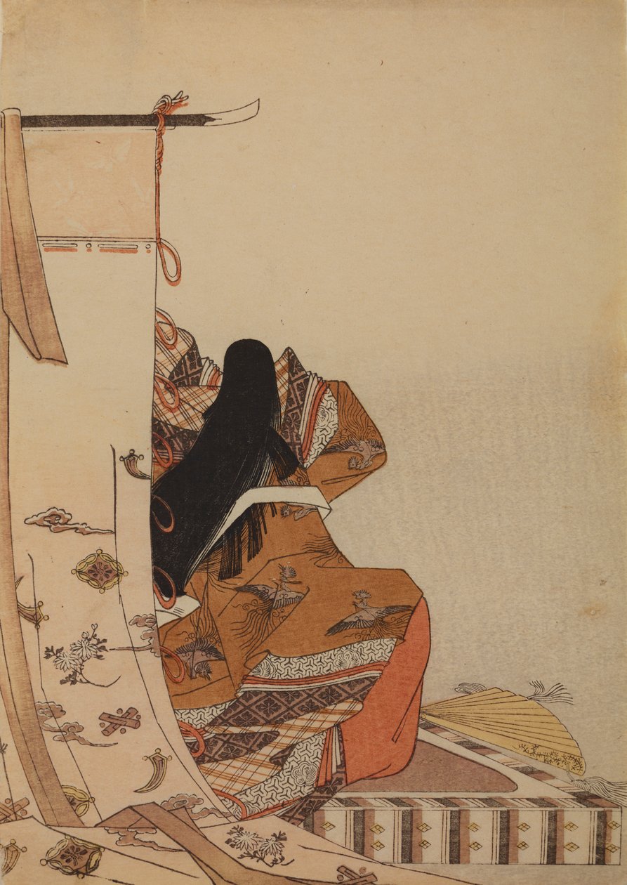 Shikishi Naishinno költőnő, a Nishikizukuri onna sanjurokkasen ezukushi albumból alkotó: Chobunsai Eishi