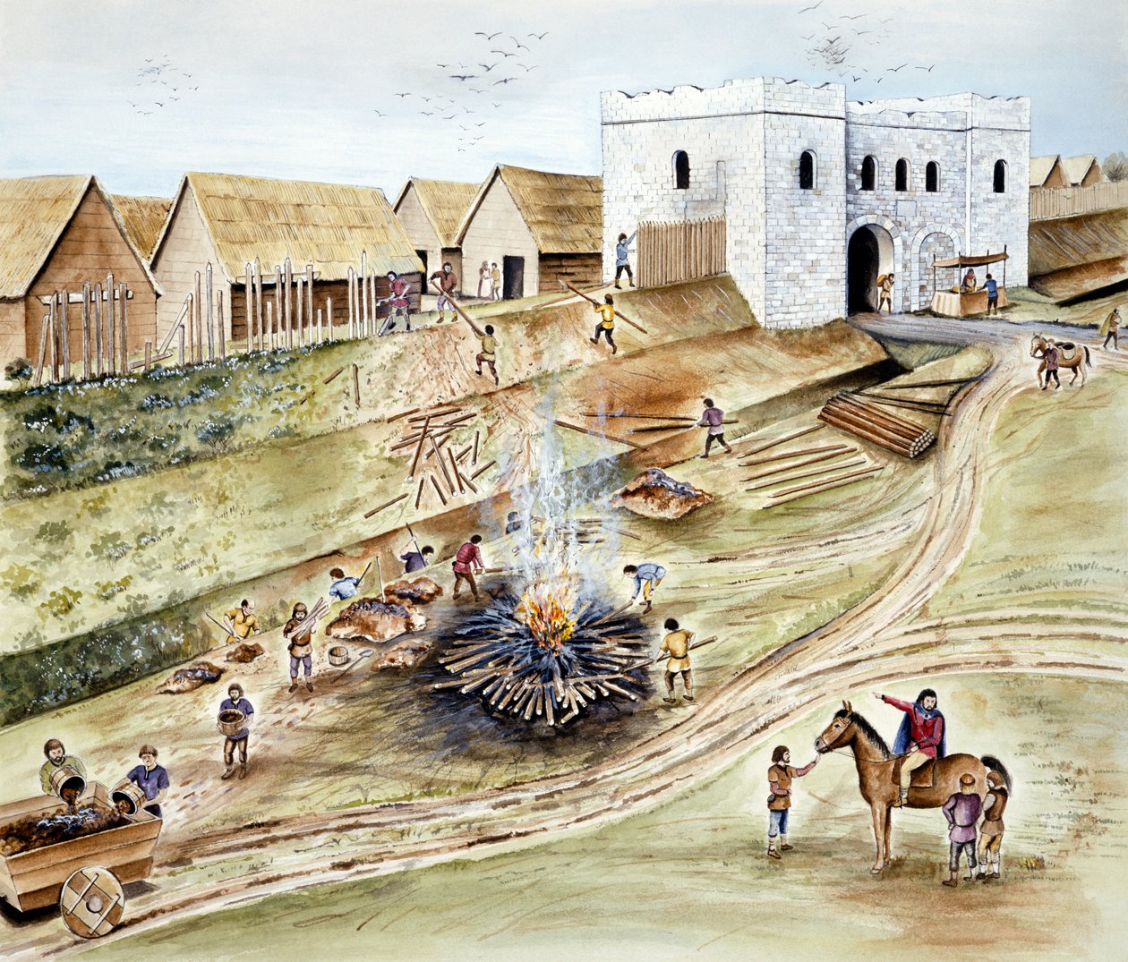„A város védelmének felújítása Yorkban a viking korban”, 1990-c2010 alkotó: Chris Evans