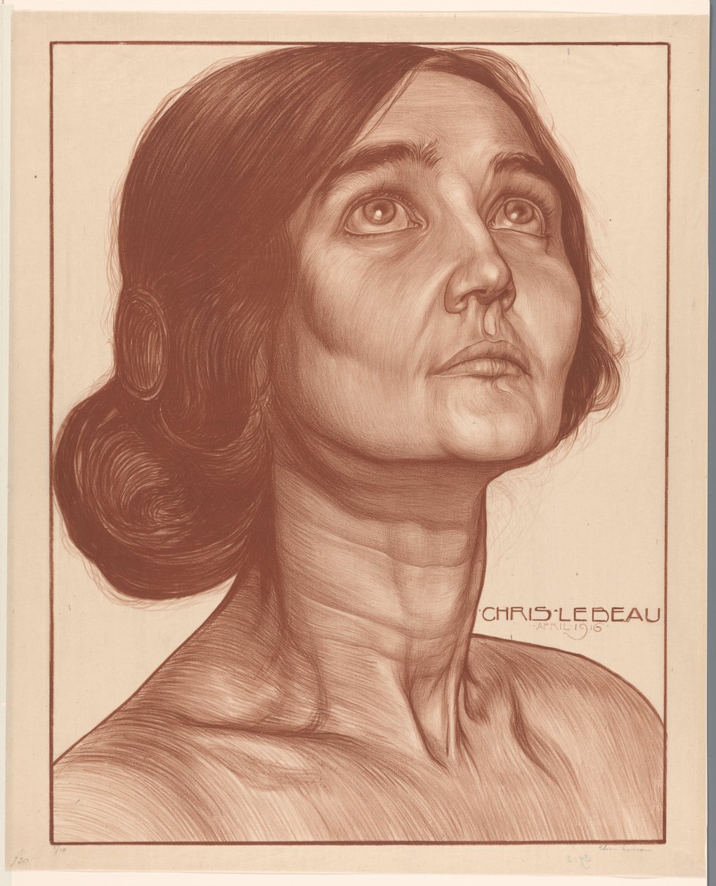 Egy nő portréja alkotó: Chris Lebeau (signed by artist)