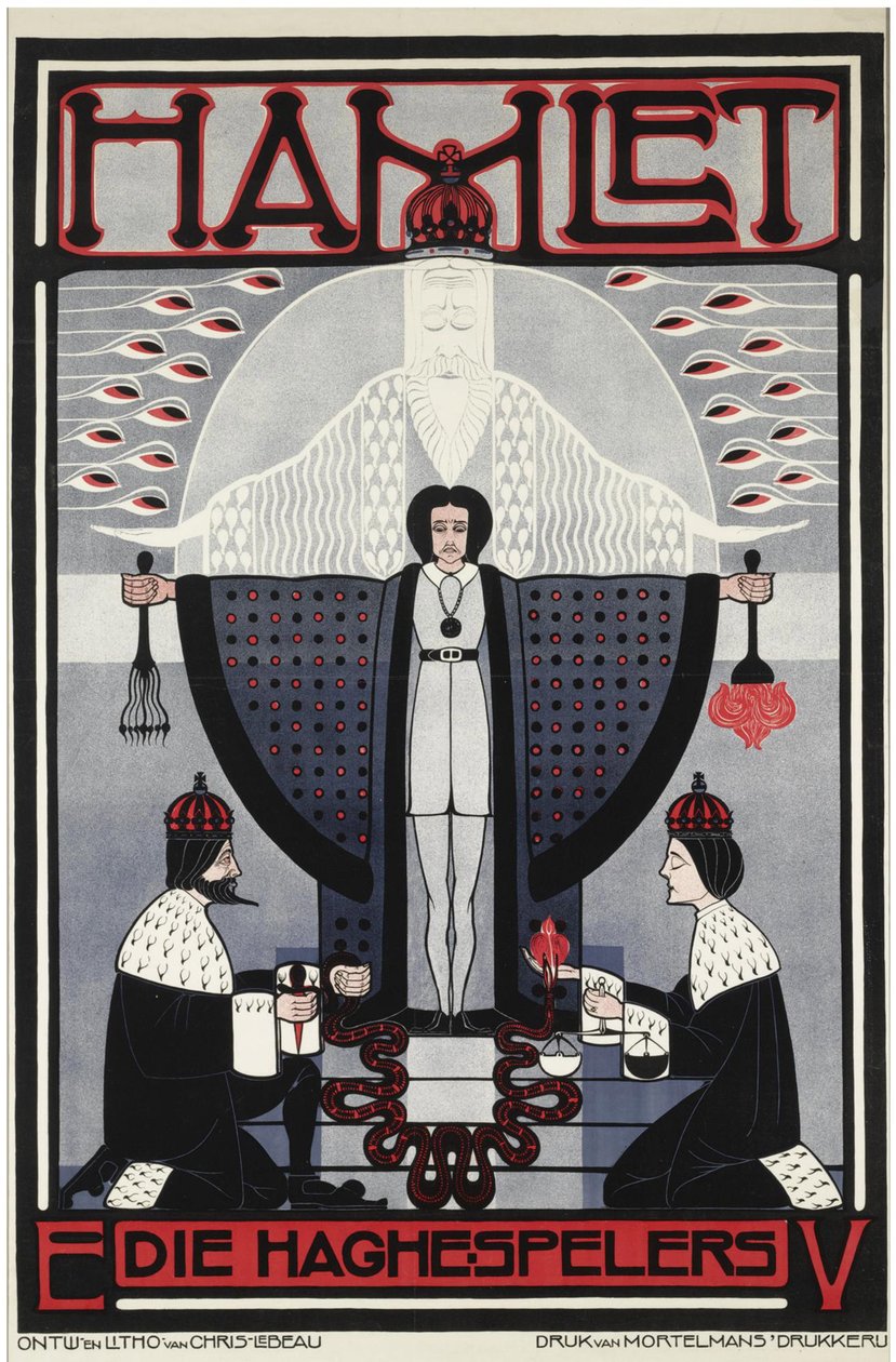 Hamlet par Lebeau, Chris (1878-1945). Színes litográfia, méret: 121x79,3 alkotó: Chris Lebeau