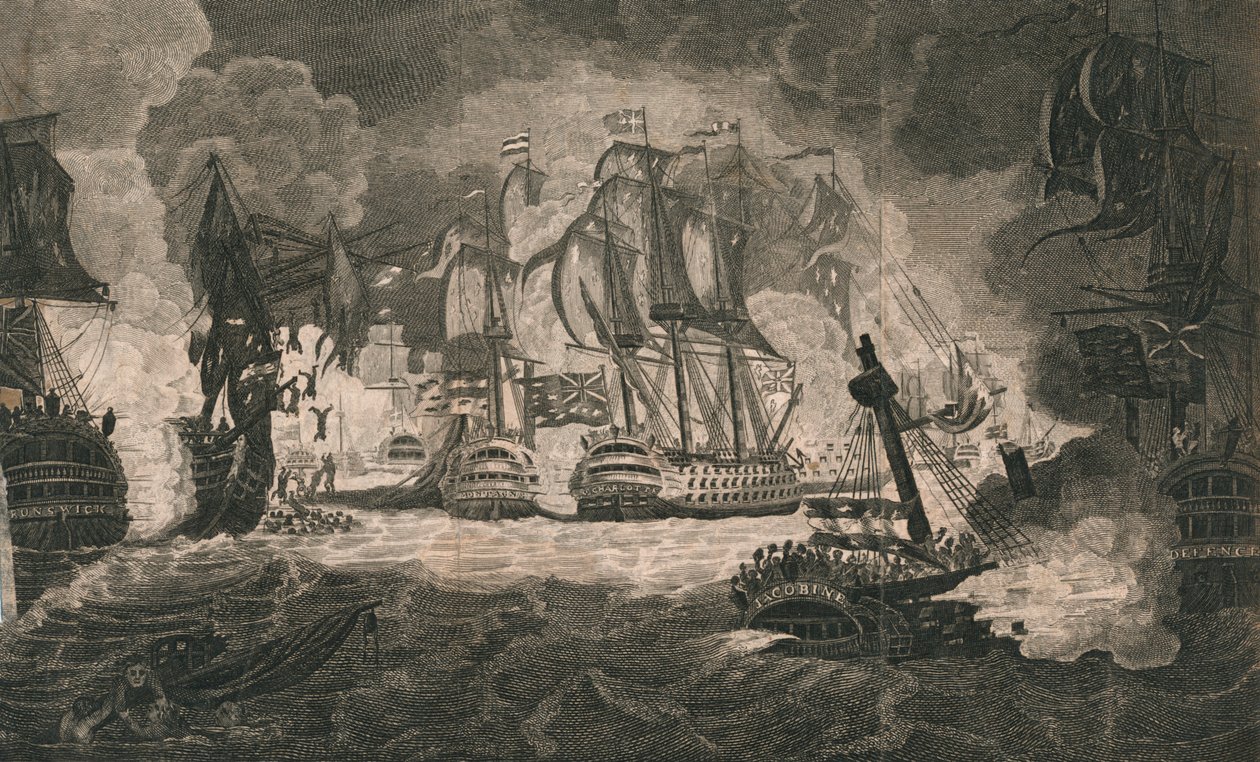 „Kitekintés az eljegyzésről és az emlékezetes győzelemről… 1794. június 1-jén alkotó: Christall