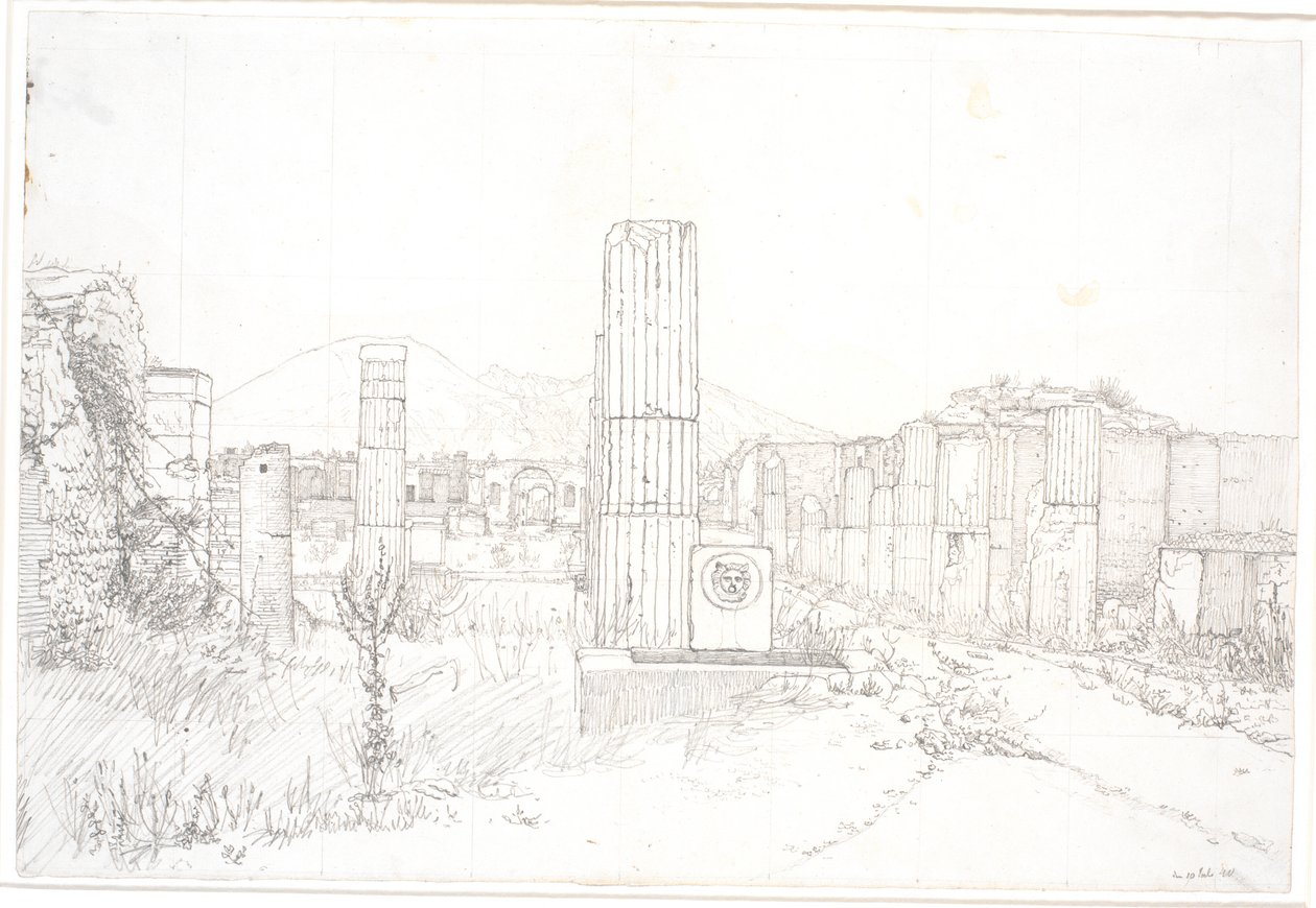 A pompeii fórum része alkotó: Christen Købke
