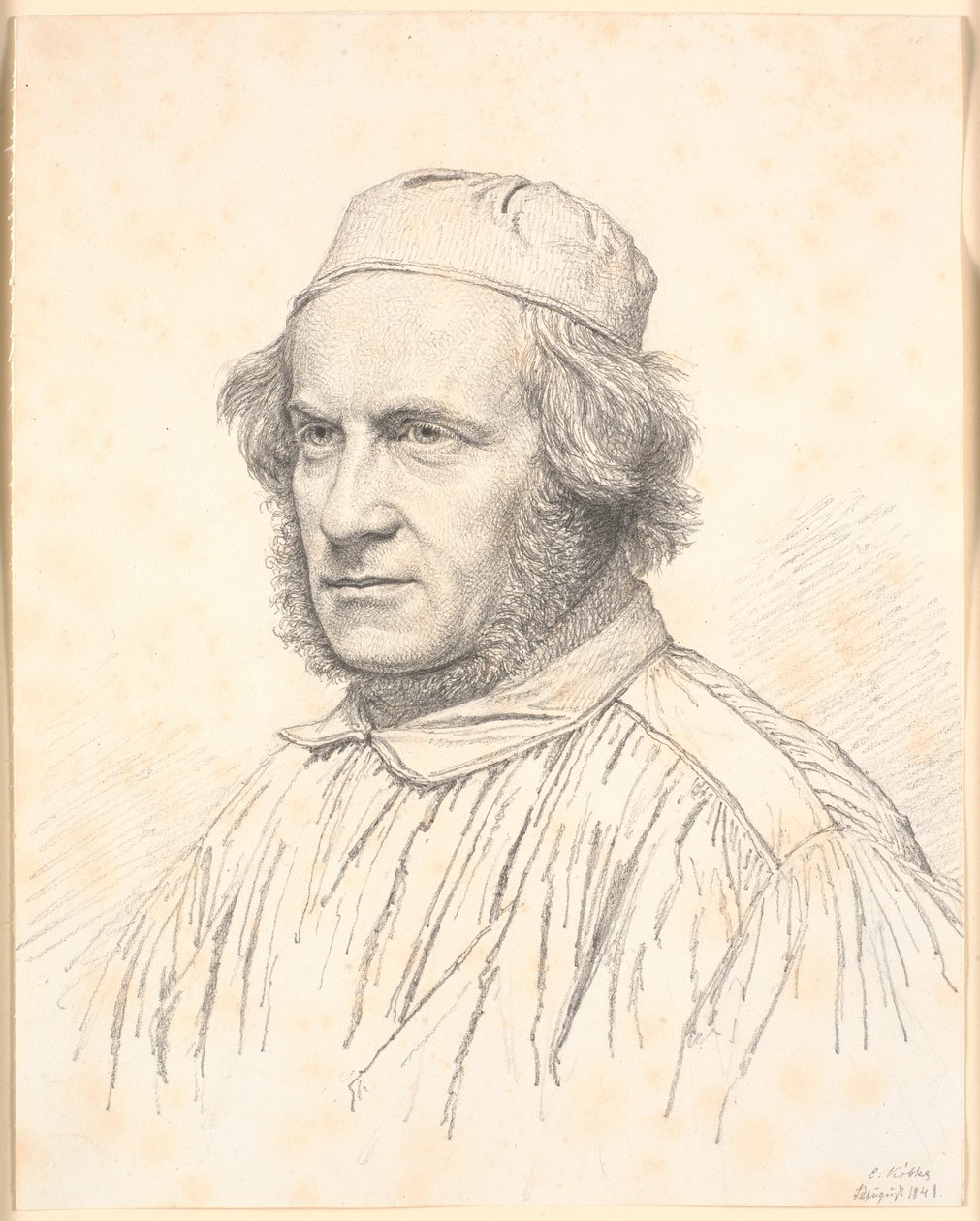 H.W. Bissen (1798-1868) portréja alkotó: Christen Købke