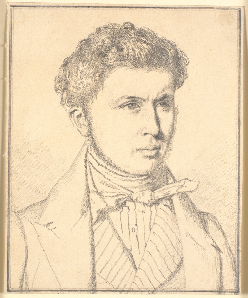 A művész testvérének, H.P.N. Købkének (1812-39) portréja alkotó: Christen Købke