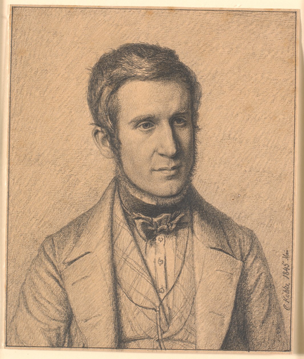 A művész feleségének, Christen Christensen Købke (1817-1846) testvérének portréja alkotó: Christen Købke