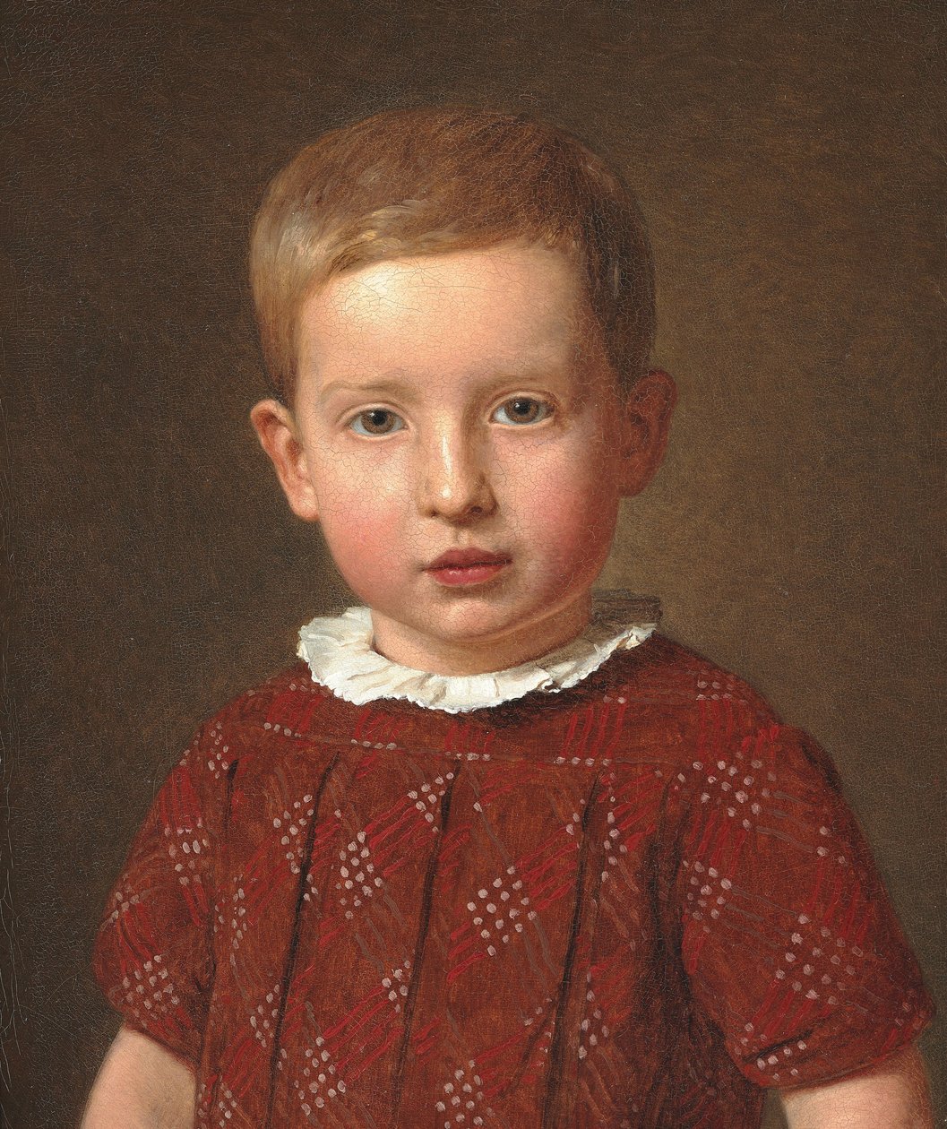 Johan Jacob Krohn gyermekként, 1846 alkotó: Christen Schjellerup Købke