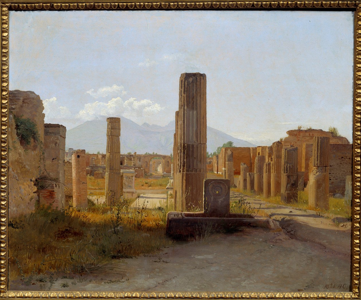 A Pompei Fórum. Christen Kobke (1810-1848) festménye alkotó: Christen Schjellerup Kobke