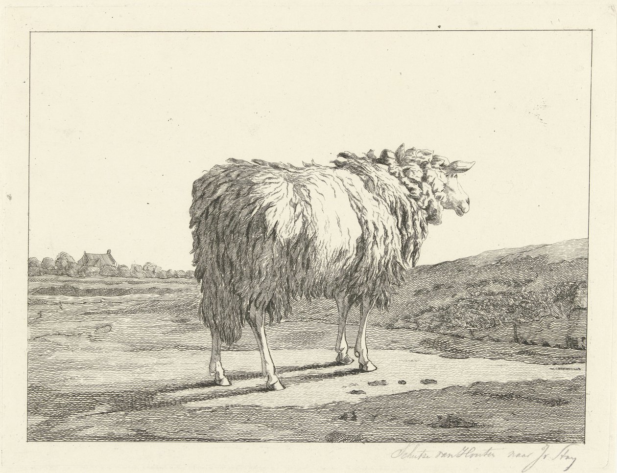 Birkák egy tájban alkotó: Christiaan Godfried Schutze van Houten