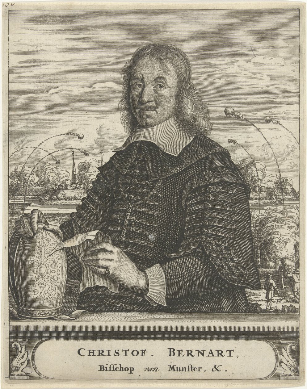 Christoph Bernhard von Galen münsteri püspök portréja alkotó: Christiaan Hagen