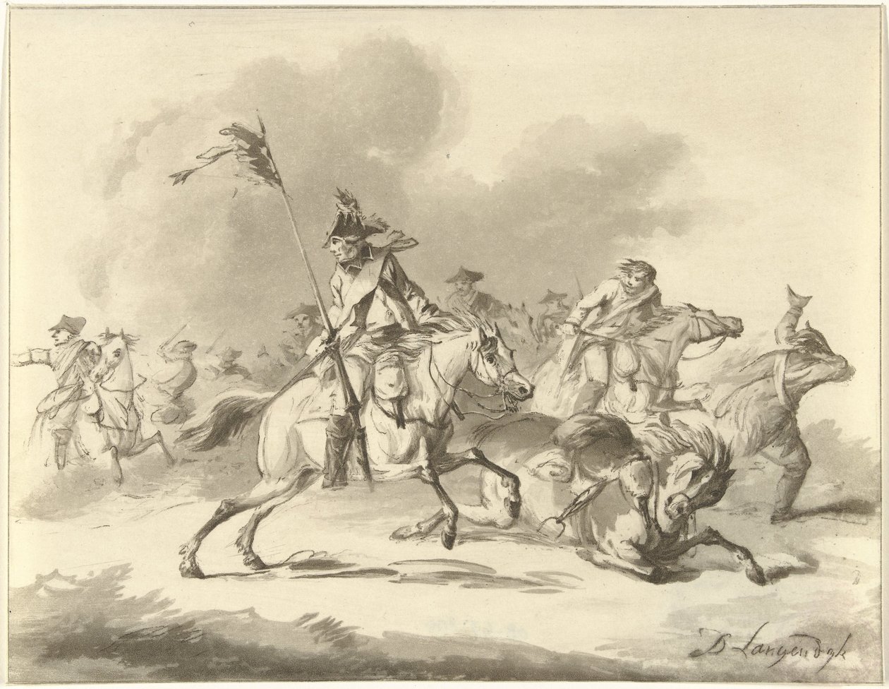 Menekülő lovasok alkotó: Christiaan Josi