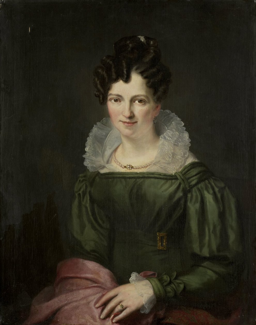 Maria Christina Nijssen, Anthonie van der Hout feleségének portréja alkotó: Christiaan Julius Lodewijk Portman (signed by artist)